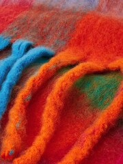 Accessorize Black Super Soft Winter Bright Check Print Scarf - Image 3 of 3