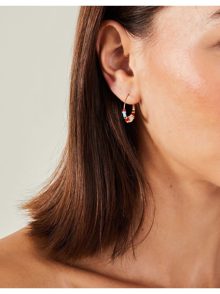 حزمة من 3 أقراط حلقية ثابتة عيار 14 قيراط من الفولاذ المقاوم للصدأ من Accessorize - صورة 3 من 3 حزمة من 3 أقراط حلقية ثابتة عيار 14 قيراط من الفولاذ المقاوم للصدأ من Accessorize - صورة 3 من 3