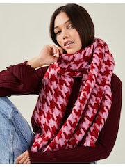 Accessorize Houndstooth Woven Blanket Scarf - صورة 1 من 3