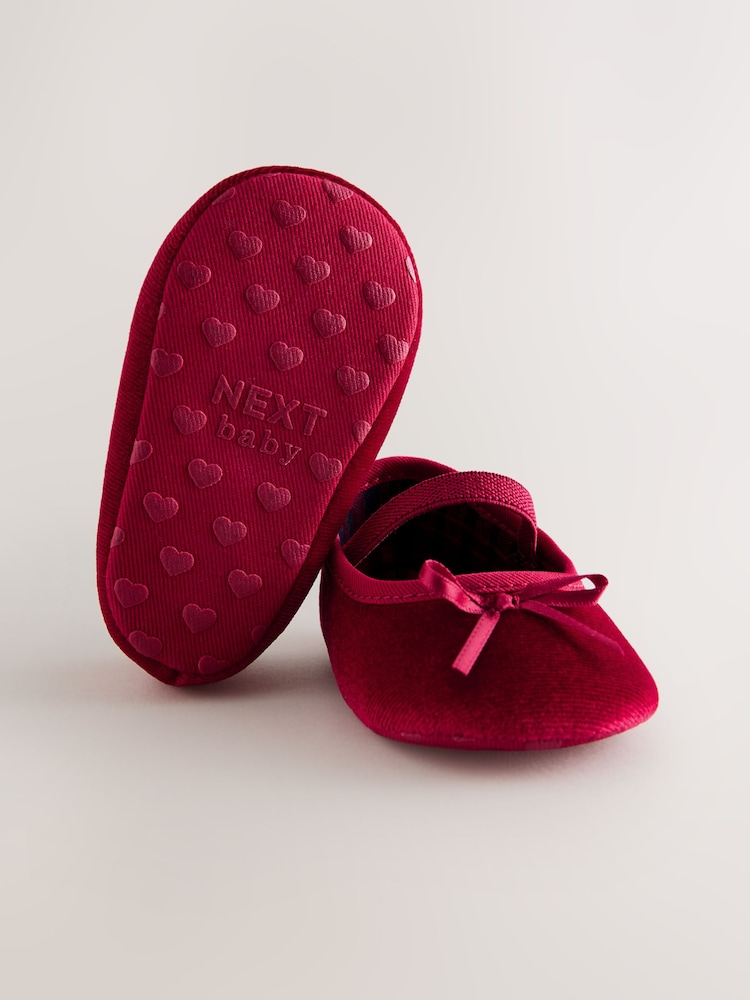 Red Baby Ballet Shoes (0-18mths) - Image 2 of 5