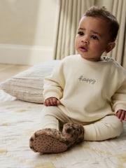 Animal Tan Brown Baby Cosy Touch Fasten Boots (0-18mths) - Image 1 of 10