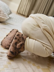 Animal Tan Brown Baby Cosy Touch Fasten Boots (0-18mths) - Image 3 of 10