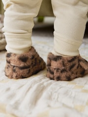 Animal Tan Brown Baby Cosy Touch Fasten Boots (0-18mths) - Image 4 of 10