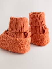 Orange Pumpkin Baby Sensory Sock Top Boots (0-18mths) - Image 4 of 5