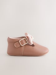 Pink Baby T Bar Bow Shoes (0-18mths) - Image 2 of 4