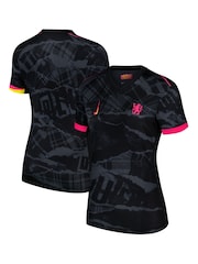 Nike Black Womens Chelsea Third Stadium Shirt 2024-25 - Image 1 of 3
