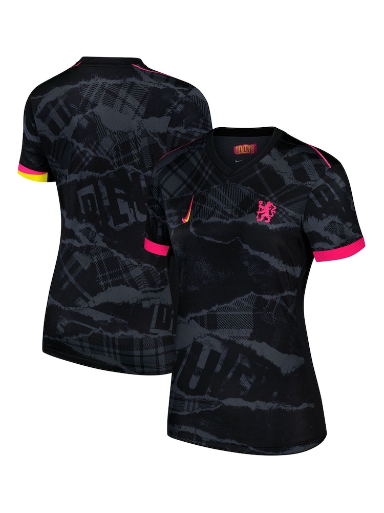 Nike Black Womens Chelsea Third Stadium Shirt 2024-25 - Image 1 of 3