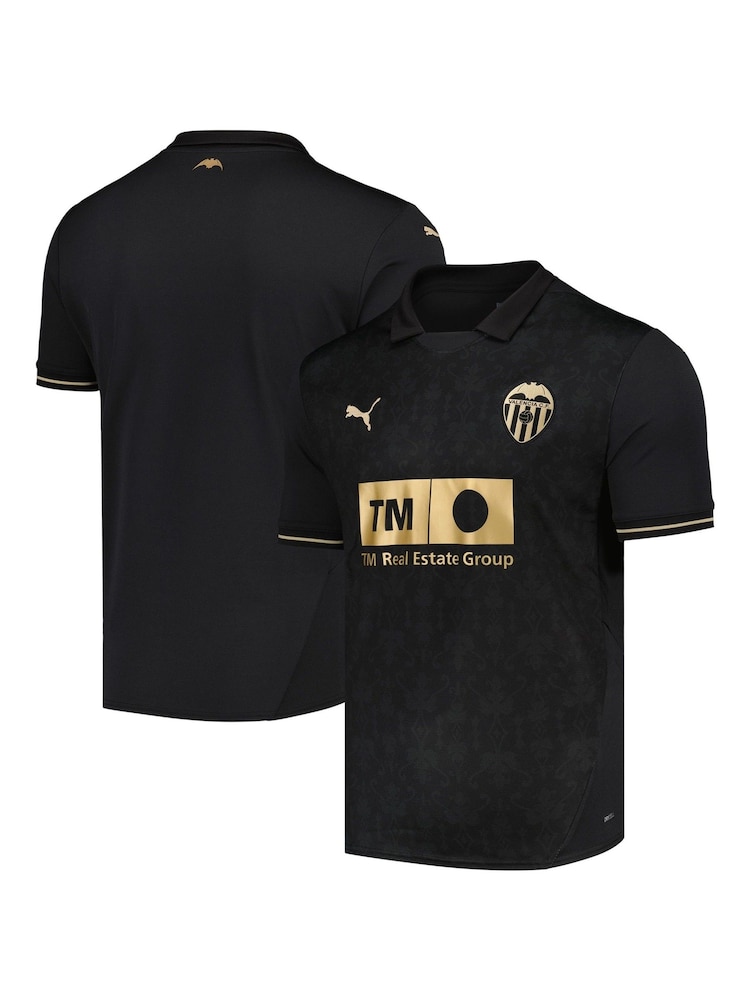 Puma Black Valencia Away Shirt 2024-25 - Image 1 of 3 Puma Black Valencia Away Shirt 2024-25 - Image 1 of 3