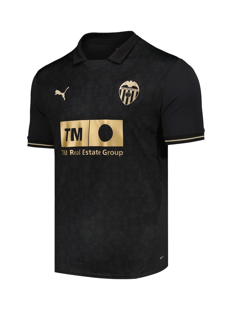 Puma Black Valencia Away Shirt 2024-25 - Image 2 of 3 Puma Black Valencia Away Shirt 2024-25 - Image 2 of 3