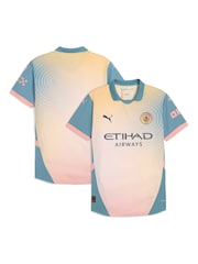 Puma Pink Manchester City Fourth Authentic Shirt 2024-25 in Collector's Box - Image 1 of 3