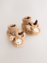 Tan Brown Hamish Baby Sensory Sock Top Boots (0-18mths) - Image 1 of 5