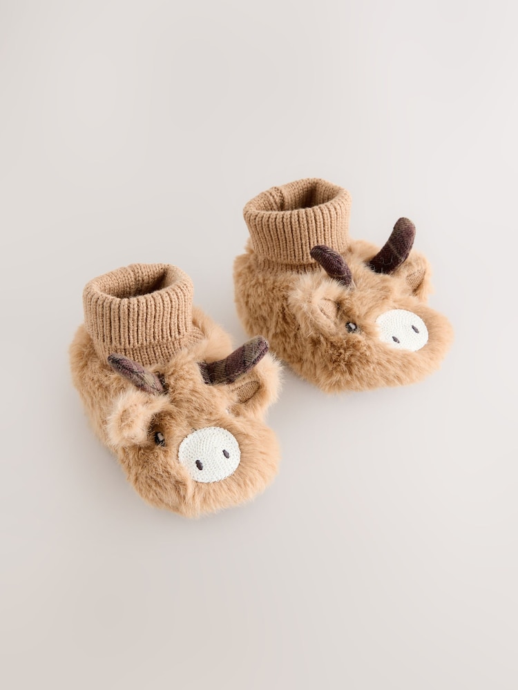 Tan Brown Hamish Baby Sensory Sock Top Boots (0-18mths) - Image 1 of 5
