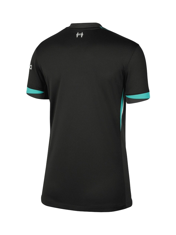 Nike Black Womens Liverpool Away Stadium Shirt 2024-25 - Image 2 of 3