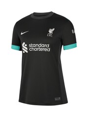 Nike Black Womens Liverpool Away Stadium Shirt 2024-25 - Image 3 of 3