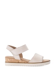 Gabor Raynor Oak Suede White Sandals - Image 1 of 5