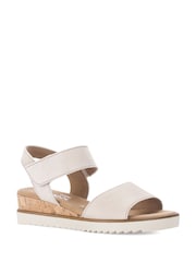 Gabor Raynor Oak Suede White Sandals - Image 3 of 5