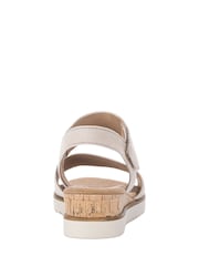 Gabor Raynor Oak Suede White Sandals - Image 5 of 5