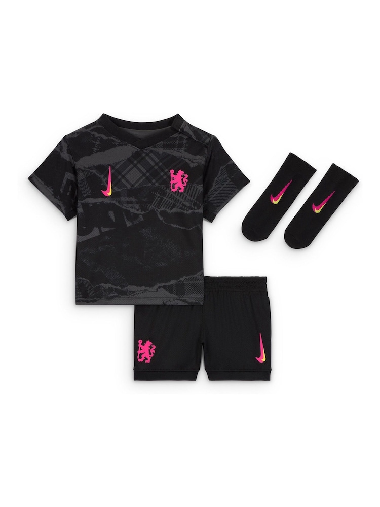 Nike Black Chelsea Infants Third Stadium Kit Shirt 2024-25 - Image 1 of 2