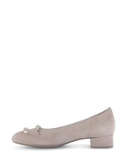 Gabor Benji Rabbit Suede Court White Shoes - Image 2 of 5