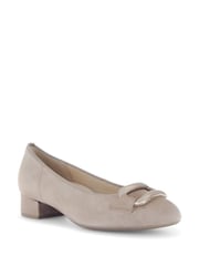 Gabor Benji Rabbit Suede Court White Shoes - Image 3 of 5