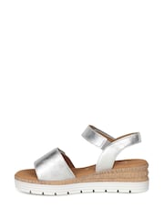 Gabor Silver Shout Wedge Heeled Sandals - Image 2 of 5