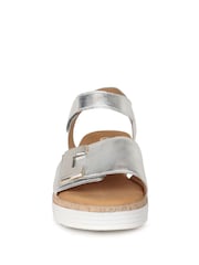 Gabor Silver Shout Wedge Heeled Sandals - Image 4 of 5