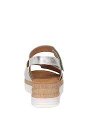 Gabor Silver Shout Wedge Heeled Sandals - Image 5 of 5