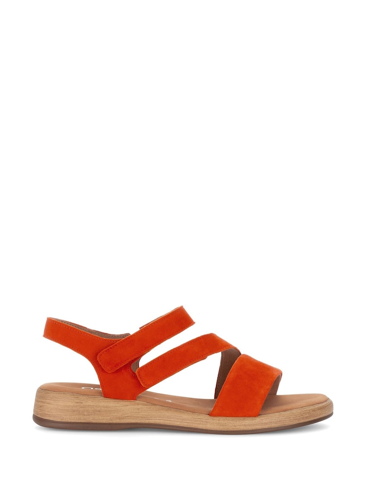 Gabor Orange Oporto Pumpkin Suede Sandals - Image 1 of 5 Gabor Orange Oporto Pumpkin Suede Sandals - Image 1 of 5