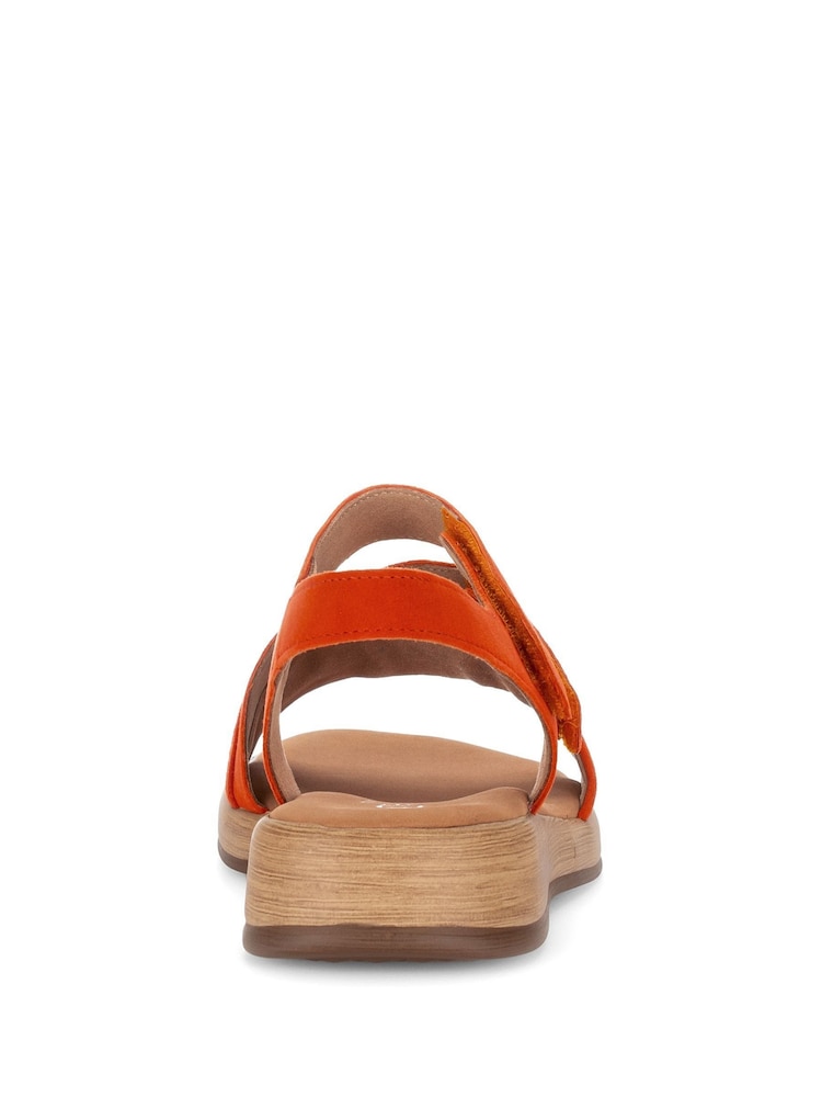 Gabor Orange Oporto Pumpkin Suede Sandals - Image 5 of 5 Gabor Orange Oporto Pumpkin Suede Sandals - Image 5 of 5