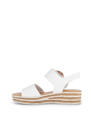 Gabor Cream Andre Latte Leather Sandals - Image 2 of 5
