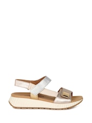 Gabor Natural Gifted Puder Combination Metallic  Sandals - Image 1 of 5