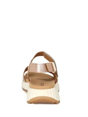 Gabor Natural Gifted Puder Combination Metallic  Sandals - Image 3 of 5