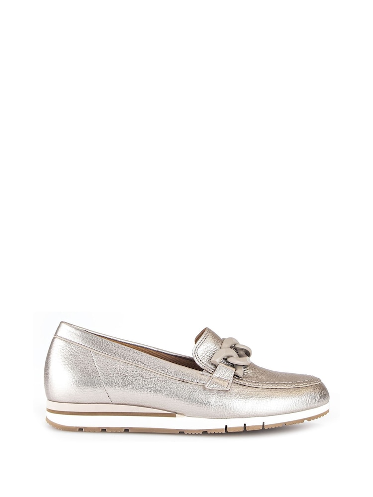 Gabor Natural Bea Puder Metallic Casual Shoes - Image 1 of 5