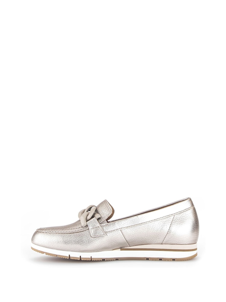 Gabor Natural Bea Puder Metallic Casual Shoes - Image 2 of 5