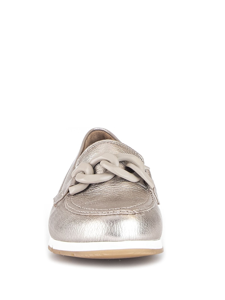 Gabor Natural Bea Puder Metallic Casual Shoes - Image 5 of 5