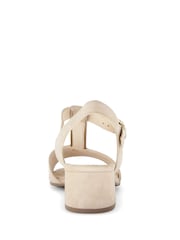 Gabor Mead Oak/Puder Suede White Sandals - Image 5 of 5