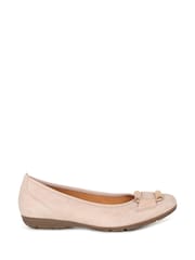 Gabor Pink Raven Rouge Suede Ballerinas Style Shoes - Image 1 of 5
