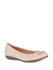 Gabor Pink Raven Rouge Suede Ballerinas Style Shoes - Image 3 of 5
