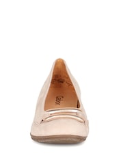 Gabor Pink Raven Rouge Suede Ballerinas Style Shoes - Image 4 of 5