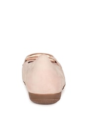 Gabor Pink Raven Rouge Suede Ballerinas Style Shoes - Image 5 of 5