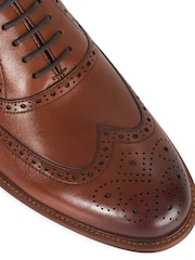 Dune London Brown Wide Fit Solihull Oxford Shoes - Image 6 of 6