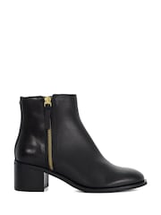 Dune London Black Pertlie Ankle Boots - Image 1 of 6