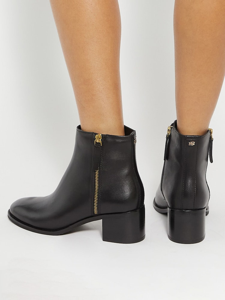 Dune London Black Pertlie Ankle Boots - Image 6 of 6