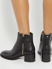Dune London Black Pertlie Ankle Boots - Image 8 of 8