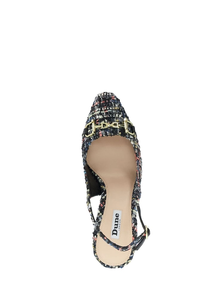 Črna - Dune London Izbira Bouclé Slingback čevlji - Slika 2 iz 6 Črna - Dune London Izbira Bouclé Slingback čevlji - Slika 2 iz 6