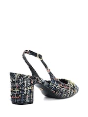 Črna - Dune London Izbira Bouclé Slingback čevlji - Slika 4 iz 6