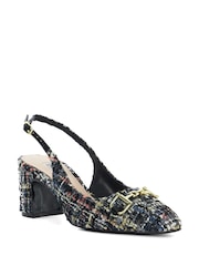 Črna - Dune London Izbira Bouclé Slingback čevlji - Slika 5 iz 6