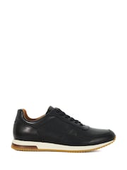 Dune London Black Trilogy Perforated Runner Trainers - Image 2 of 6