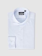 Reiss Soft Blue Storm Reg Cotton-Twill Two-Fold Shirt - Image 2 of 8