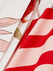 Reiss Ivory/Red Alicia Floral Stripe-Print Maxi Dress - Image 6 of 6